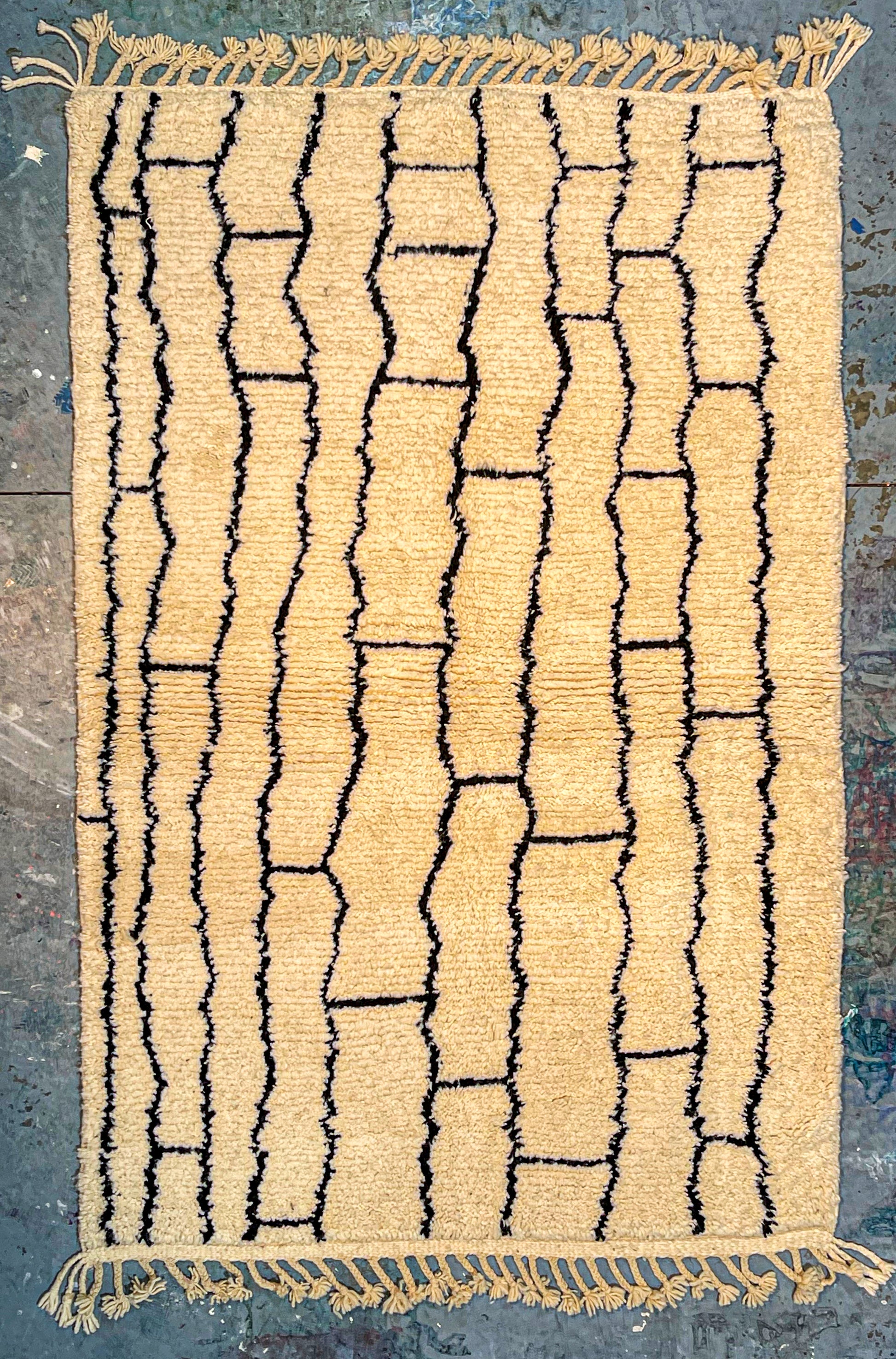 5' x 7.5' Brick pattern Beni from Azrou 