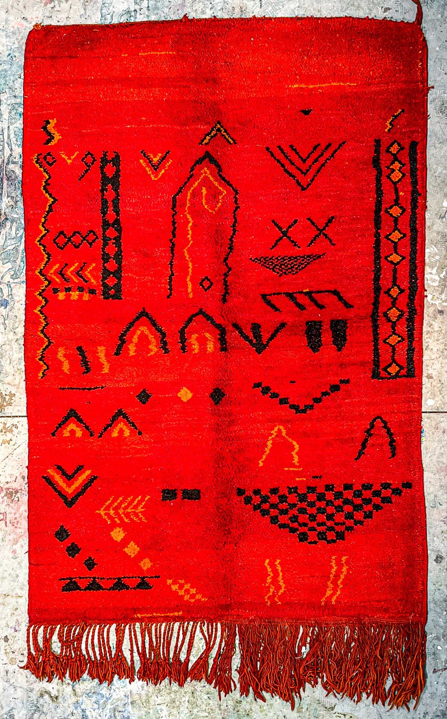 4' x 6' Vintage Red Beni 